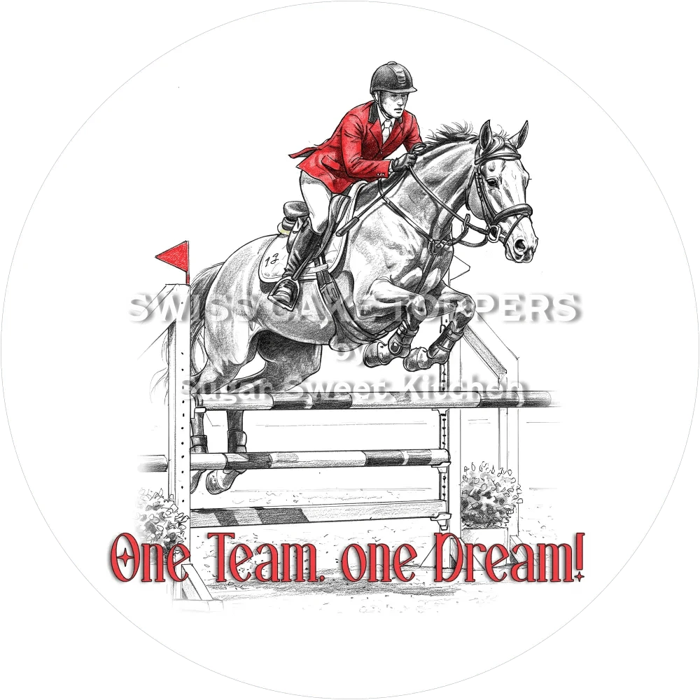 Exklusiver Reiter-Tortenaufleger10 - personalisierbar - Fondant- Torten- & Cupcakeaufleger Sugar Sweet Kitchen