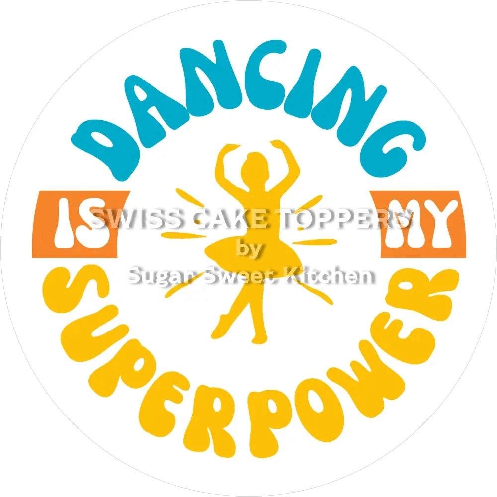 Exklusiver Tanz-Tortenaufleger12 - personalisierbar - Fondant- Torten- & Cupcakeaufleger Sugar Sweet Kitchen