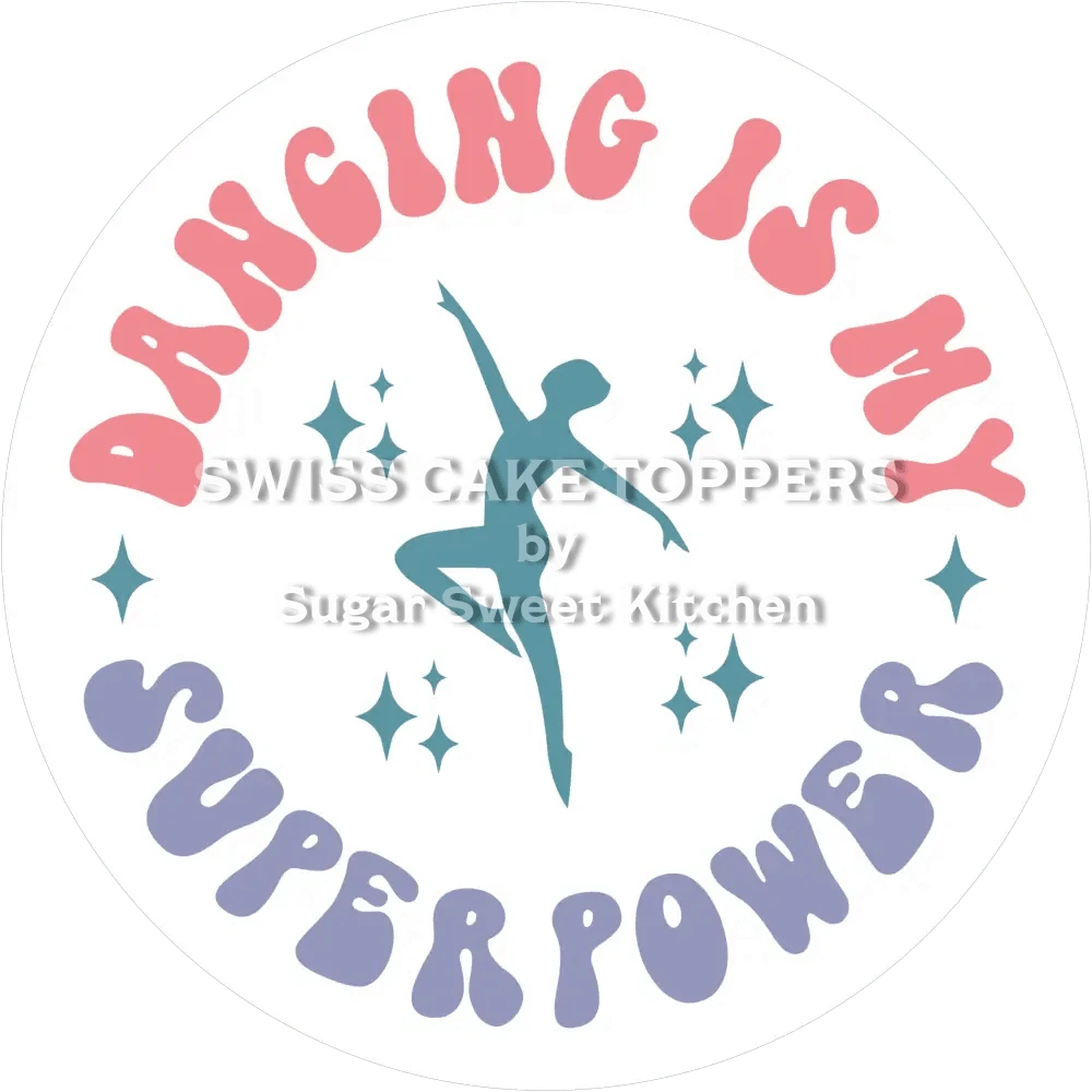 Exklusiver Tanz-Tortenaufleger13 - personalisierbar - Fondant- Torten- & Cupcakeaufleger Sugar Sweet Kitchen