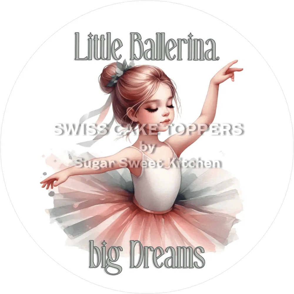 Exklusiver Tanz-Tortenaufleger7 - personalisierbar - Fondant- Torten- & Cupcakeaufleger Sugar Sweet Kitchen