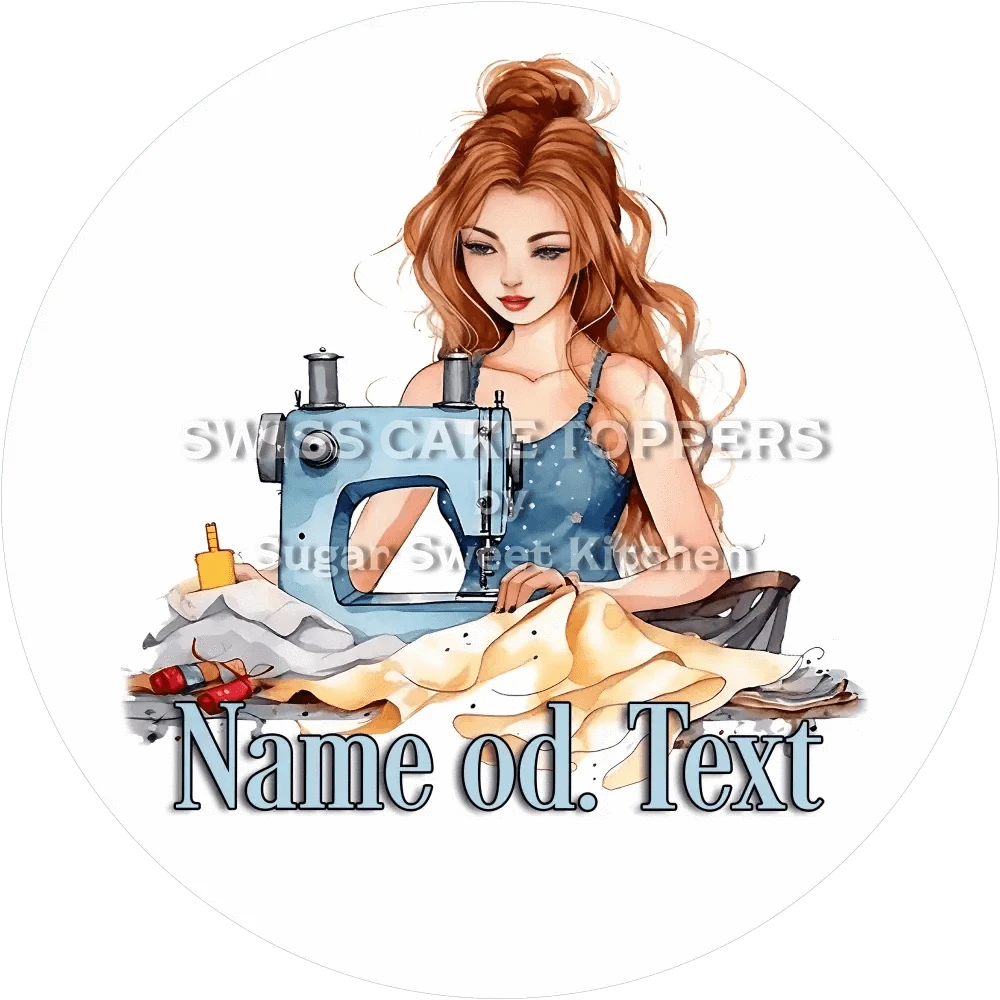 Exklusiver Tortenaufleger Nähen5 mit Namen od. Text - Fondant- Torten- & Cupcakeaufleger Sugar Sweet Kitchen