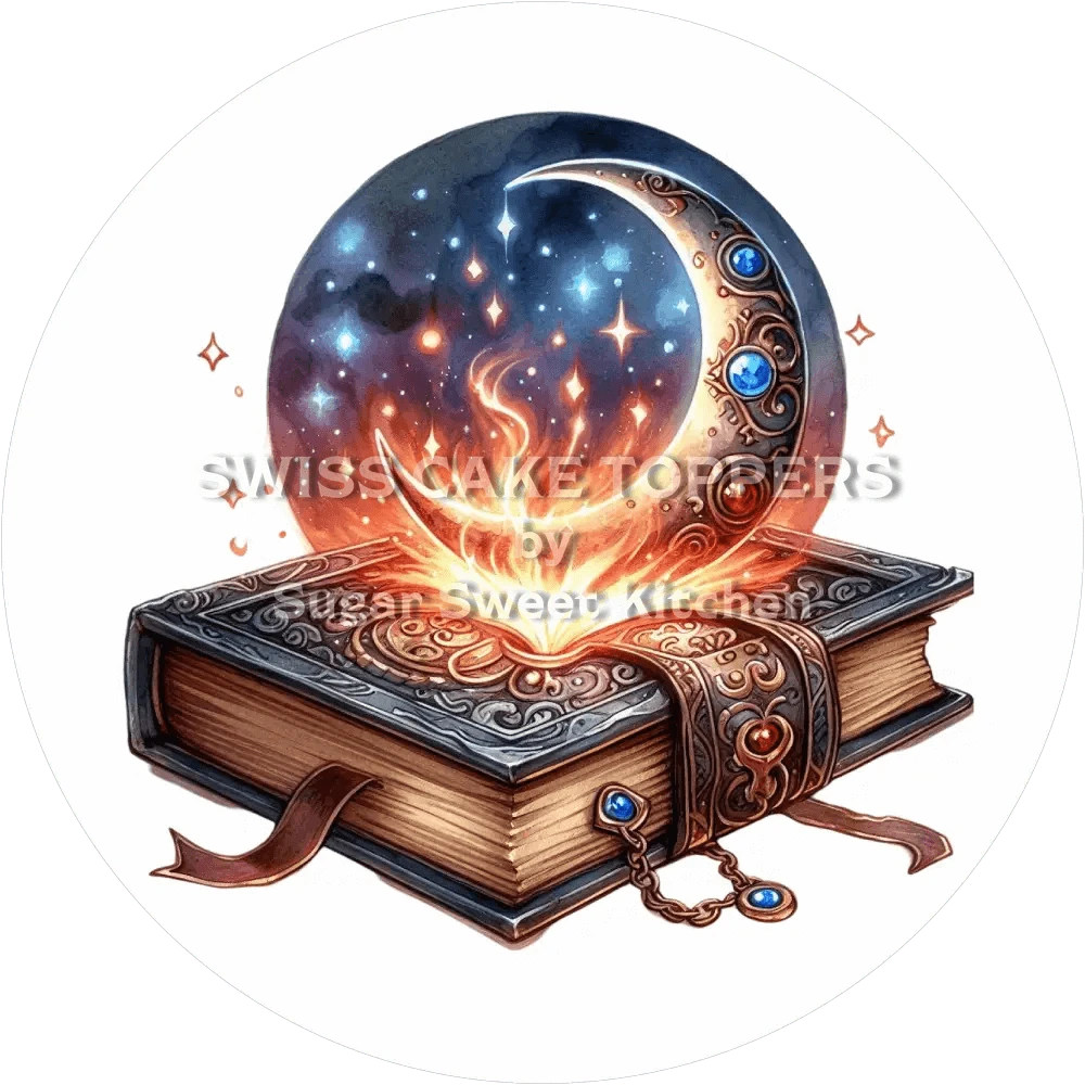 Fantastischer Mond-Tortenaufleger8 - personalisierbar - Fondant- Torten- & Cupcakeaufleger Sugar Sweet Kitchen