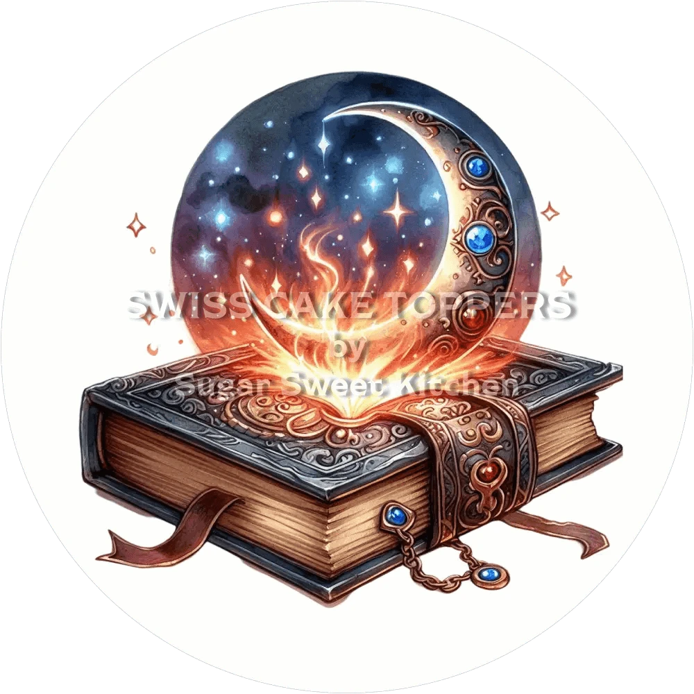 Fantastischer Mond-Tortenaufleger8 - personalisierbar - Fondant- Torten- & Cupcakeaufleger Sugar Sweet Kitchen