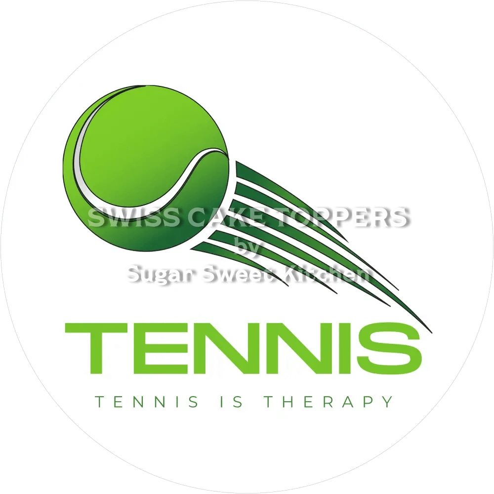 Fantastischer Tennis-Tortenaufleger4 - personalisierbar - Fondant- Torten- & Cupcakeaufleger Sugar Sweet Kitchen
