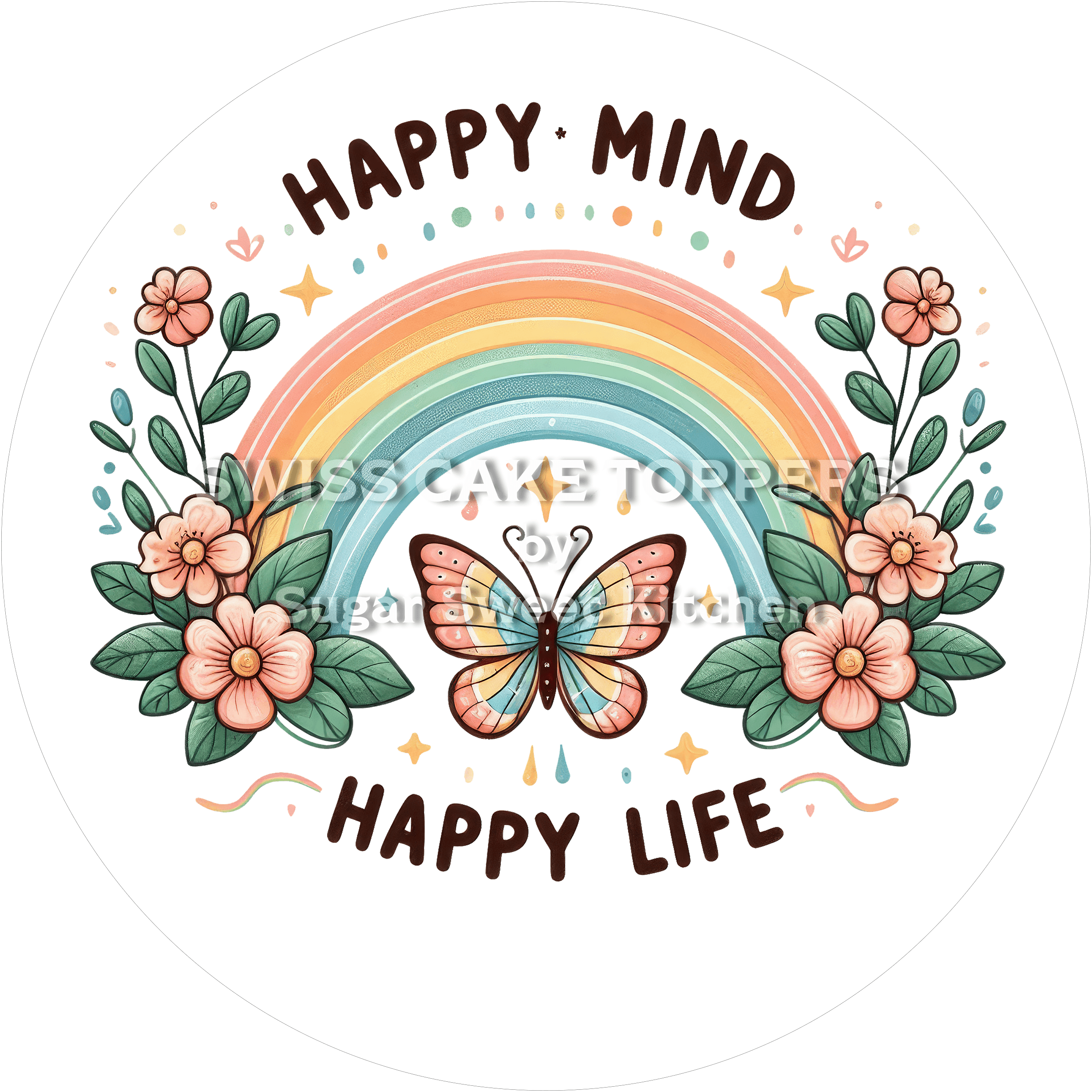 Fantastischer Tortenaufleger mit Zitaten3 - personalisierbar - Fondant- Torten- & Cupcakeaufleger Sugar Sweet Kitchen