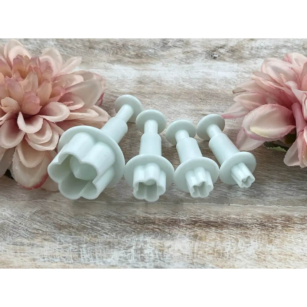 Fondant Ausstecher kleine Blumen / 4tlg. - Tortendekoration Sugar Sweet Kitchen