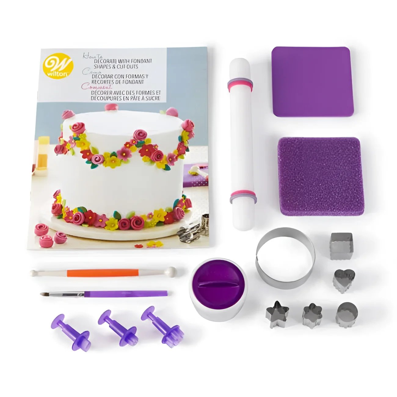 Fondant Dekorationsset Torten Wilton - Tortendekoration Sugar Sweet Kitchen