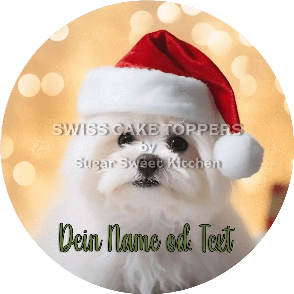 Foto-Tortenaufleger mit Text - Fondant- Torten- & Cupcakeaufleger Sugar Sweet Kitchen