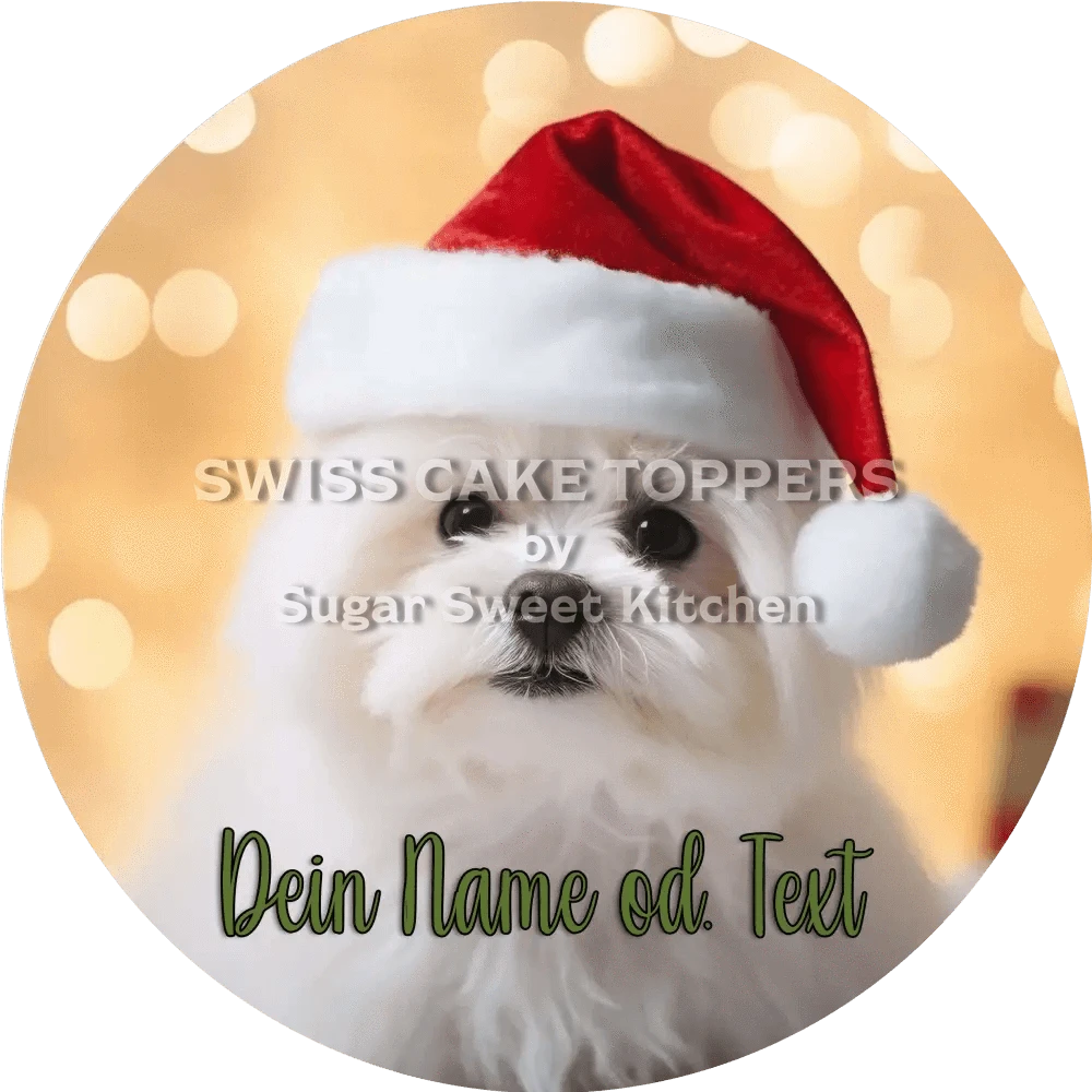 Foto-Tortenaufleger mit Text - Fondant- Torten- & Cupcakeaufleger Sugar Sweet Kitchen