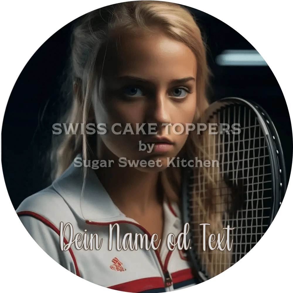 Foto-Tortenaufleger mit Text - Fondant- Torten- & Cupcakeaufleger Sugar Sweet Kitchen