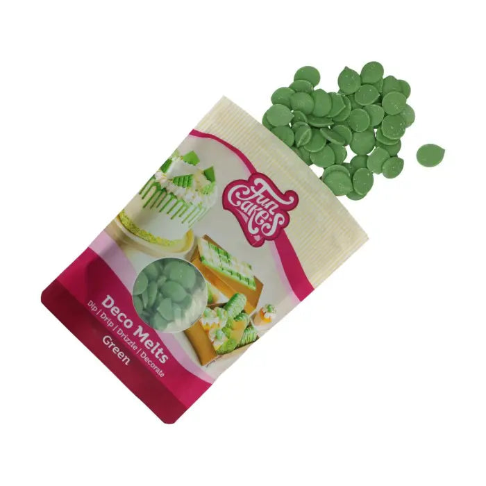 FunCakes Deco Melts Grün / 250g - Schokolade Sugar Sweet Kitchen