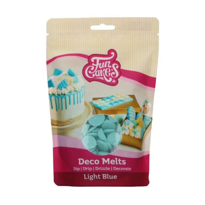 FunCakes Deco Melts Hellblau / 250g - Schokolade Sugar Sweet Kitchen