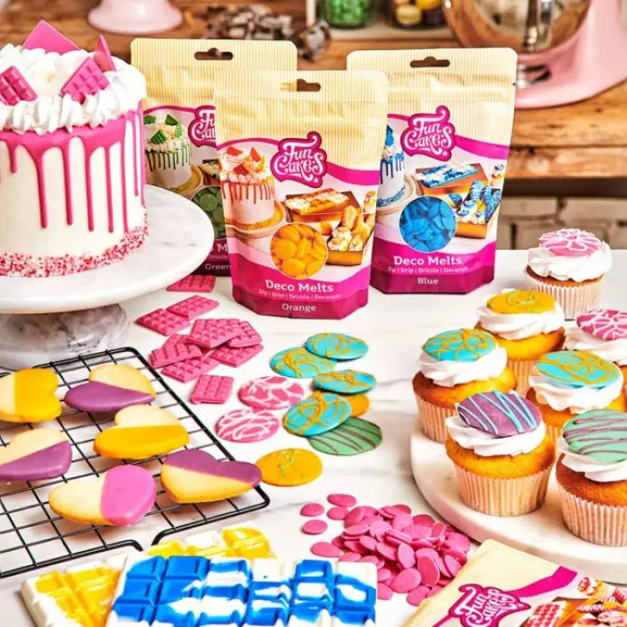 FunCakes Deco Melts Rosa / 250g - Schokolade Sugar Sweet Kitchen