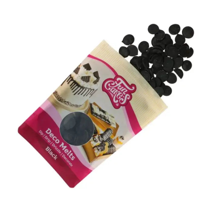 FunCakes Deco Melts Schwarz / 250g - Schokolade Sugar Sweet Kitchen