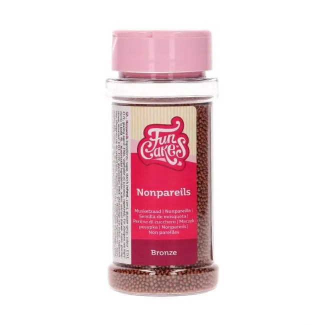 FunCakes Nonpareils Zuckerperlen Bronze / 80g - Sugar Sweet Kitchen