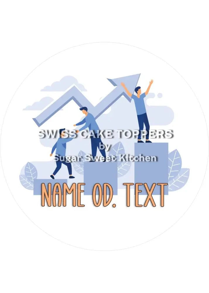 Gratulations-Tortenaufleger mit deinem Text oder Namen1 - Fondant- Torten- & Cupcakeaufleger Sugar Sweet Kitchen