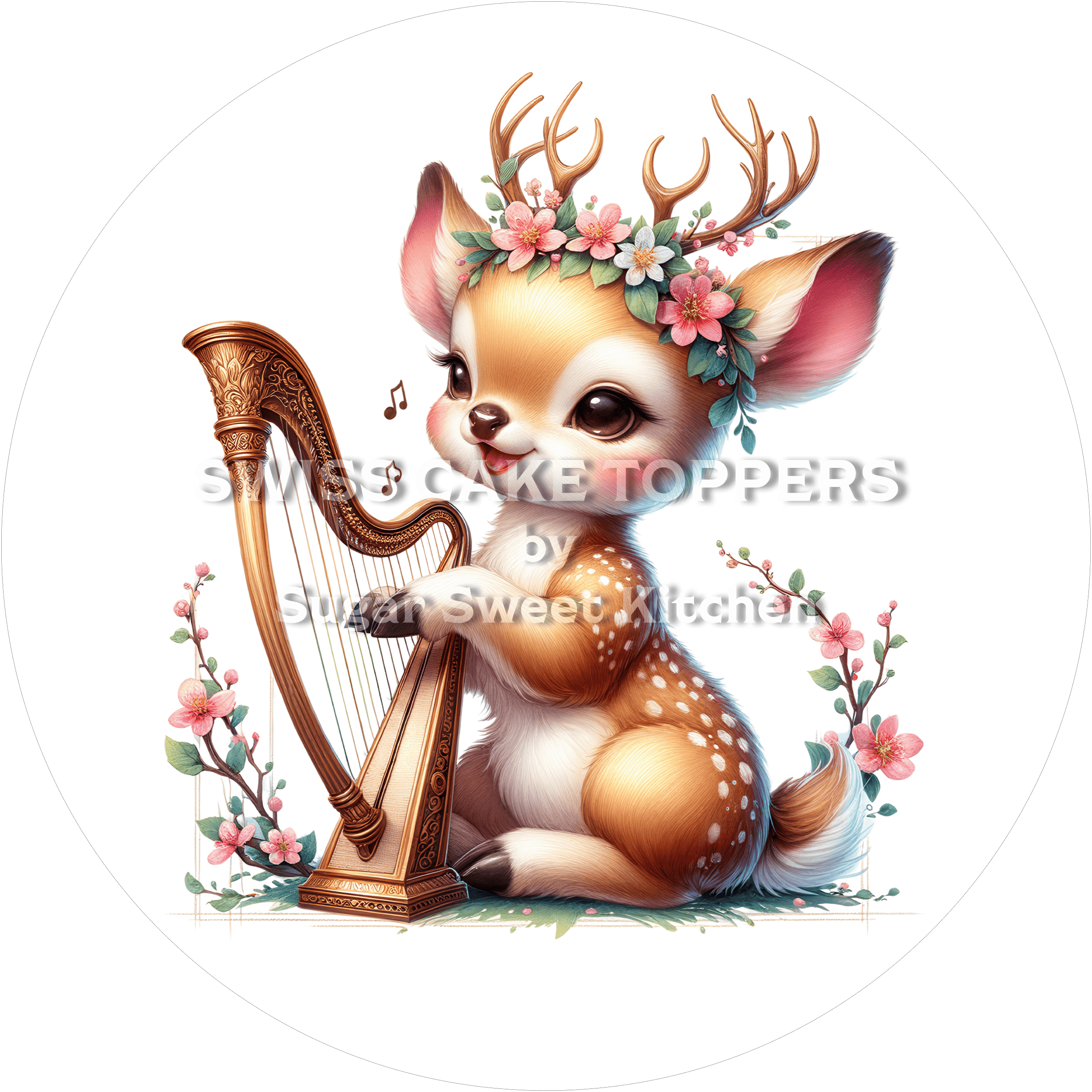 Grossartiger Tortenaufleger Musik26 - personalisierbar - Fondant- Torten- & Cupcakeaufleger Sugar Sweet Kitchen