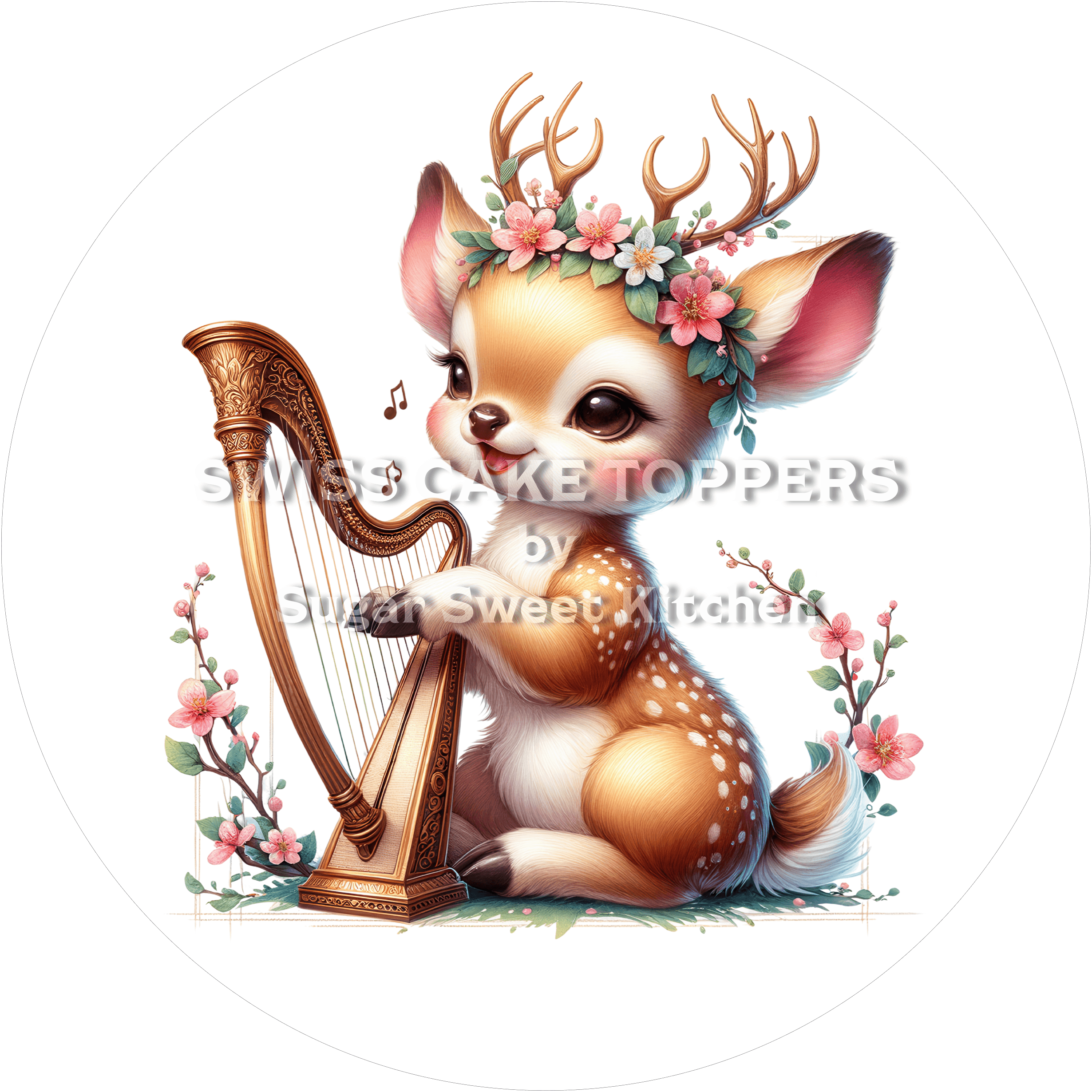 Grossartiger Tortenaufleger Musik26 - personalisierbar - Fondant- Torten- & Cupcakeaufleger Sugar Sweet Kitchen