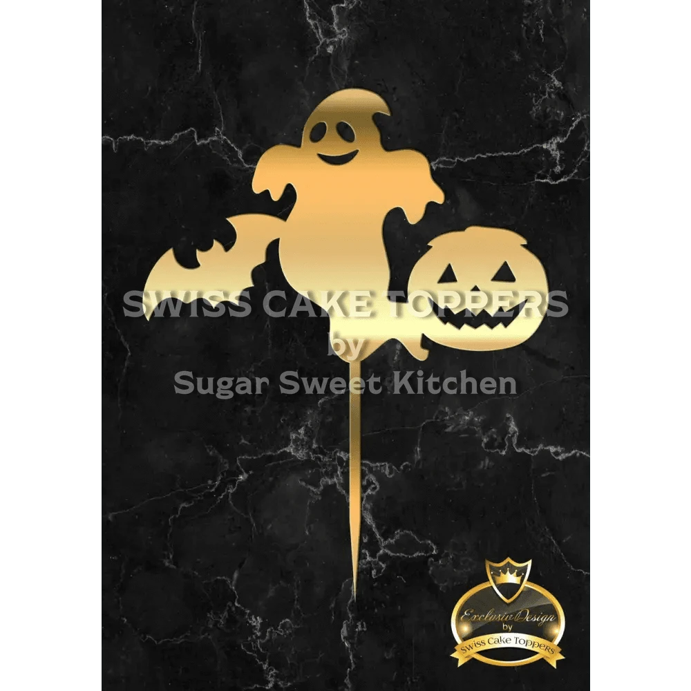 Halloween Cake Topper ’Nachtgeister’ - Acryl Gold - Sugar Sweet Kitchen