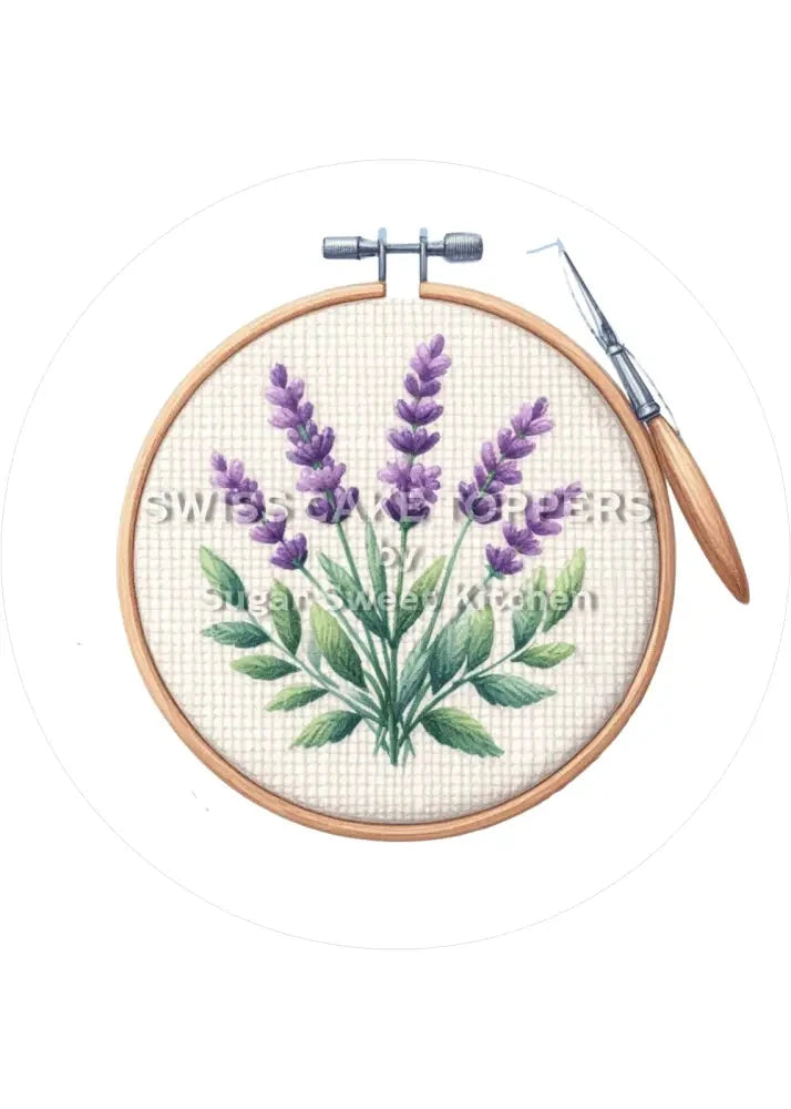 Hübscher Tortenaufleger Sticken2 - personalisierbar - Fondant- Torten- & Cupcakeaufleger Sugar Sweet Kitchen