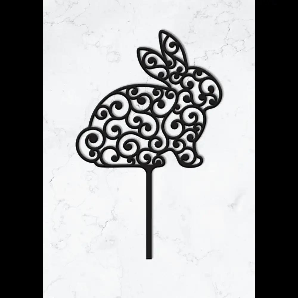 Cake Topper ’Osterfreude’ - Acryl Schwarz - Sugar Sweet Kitchen