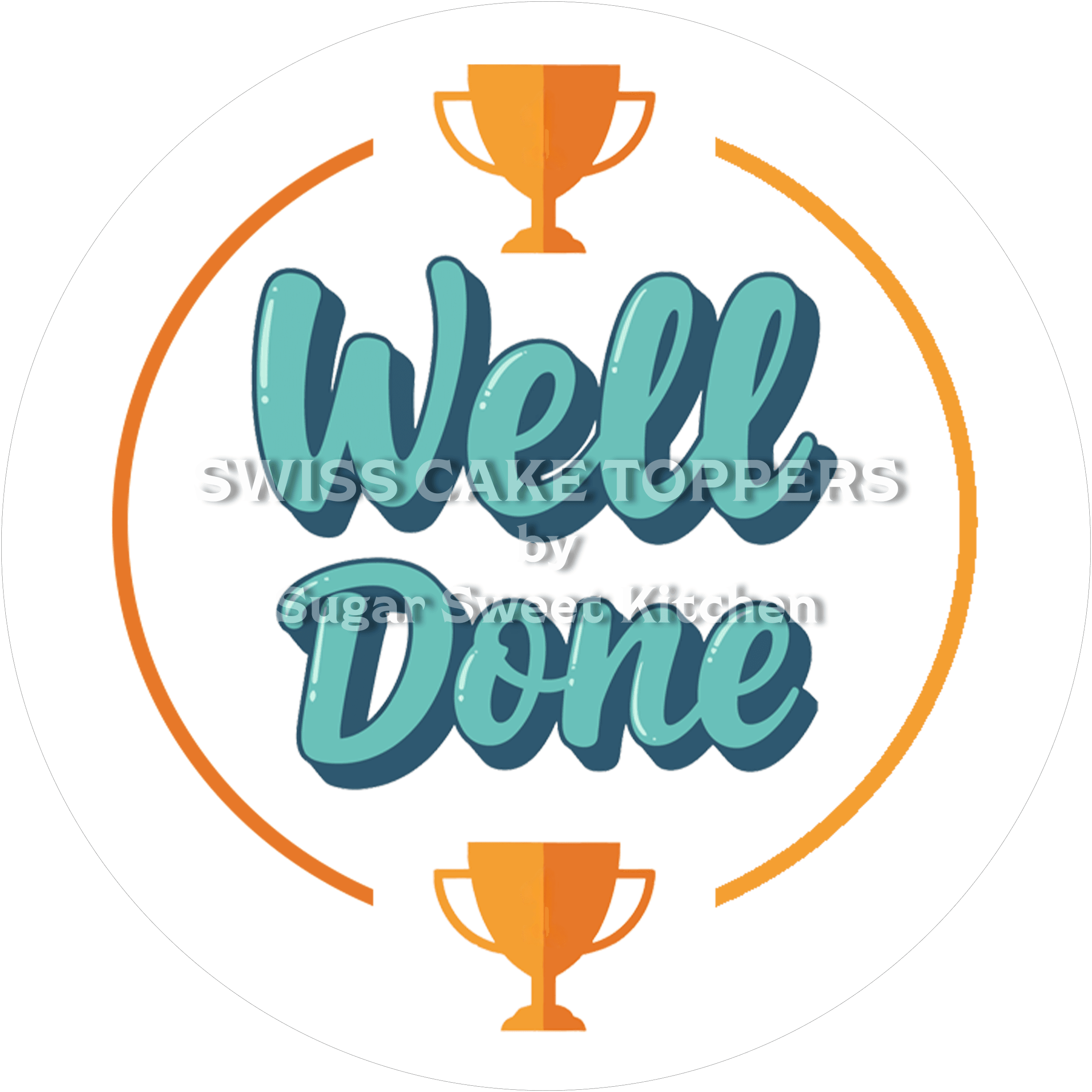 Individueller Abschluss- & Prüfungs-Tortenaufleger5 - personalisierbar - Fondant- Torten- Cupcakeaufleger Sugar Sweet