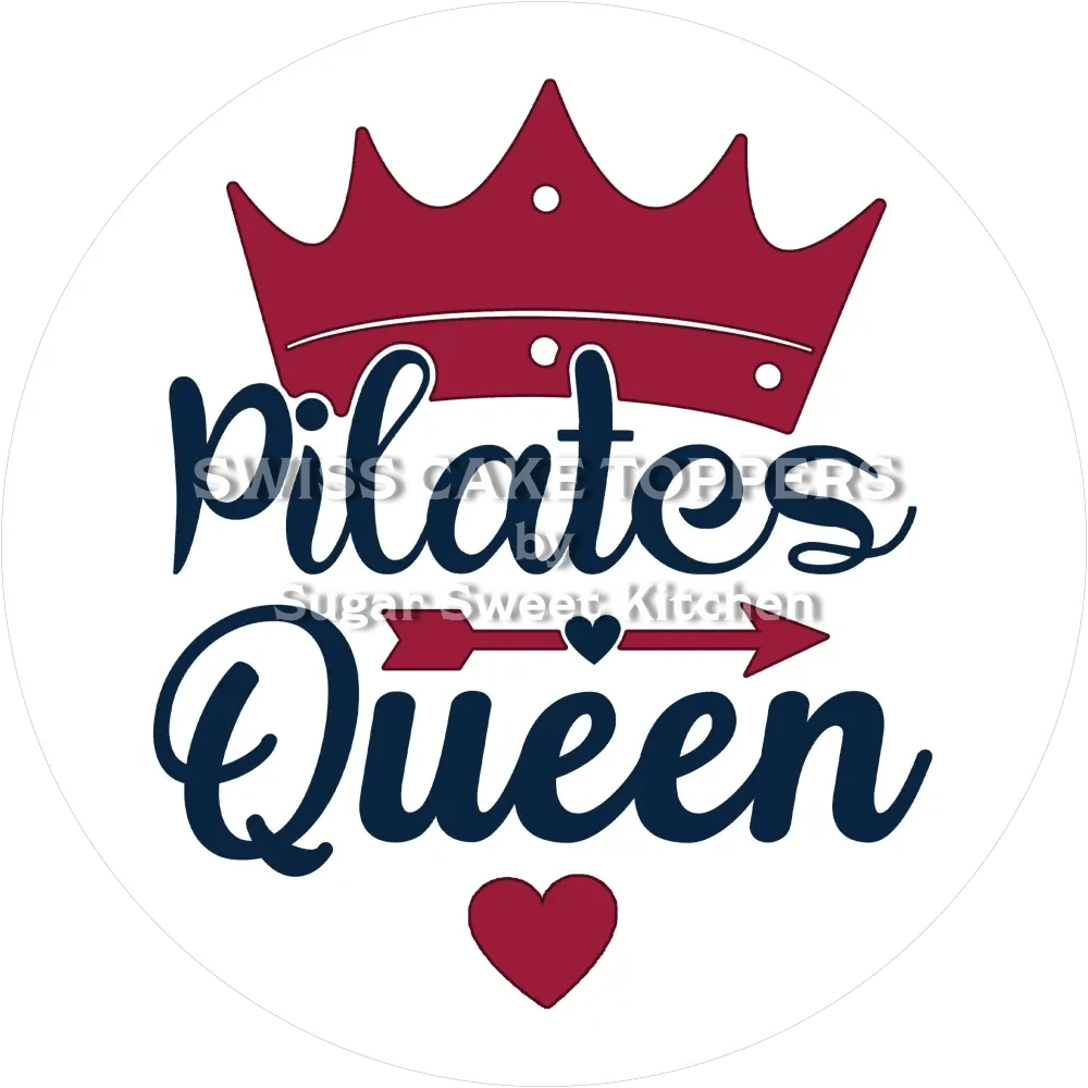 Individueller Pilates-Tortenaufleger7 - personalisierbar - Fondant- Torten- & Cupcakeaufleger Sugar Sweet Kitchen