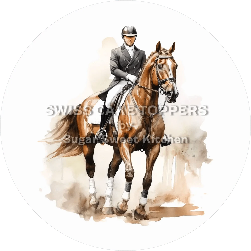 Individueller Reiter-Tortenaufleger5- personalisierbar - Fondant- Torten- & Cupcakeaufleger Sugar Sweet Kitchen