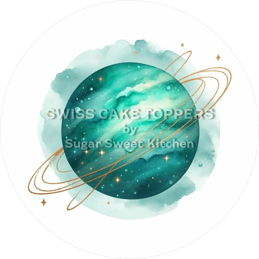 Inividueller Planeten-Tortenaufleger2 - personalisierbar - Fondant- Torten- & Cupcakeaufleger Sugar Sweet Kitchen