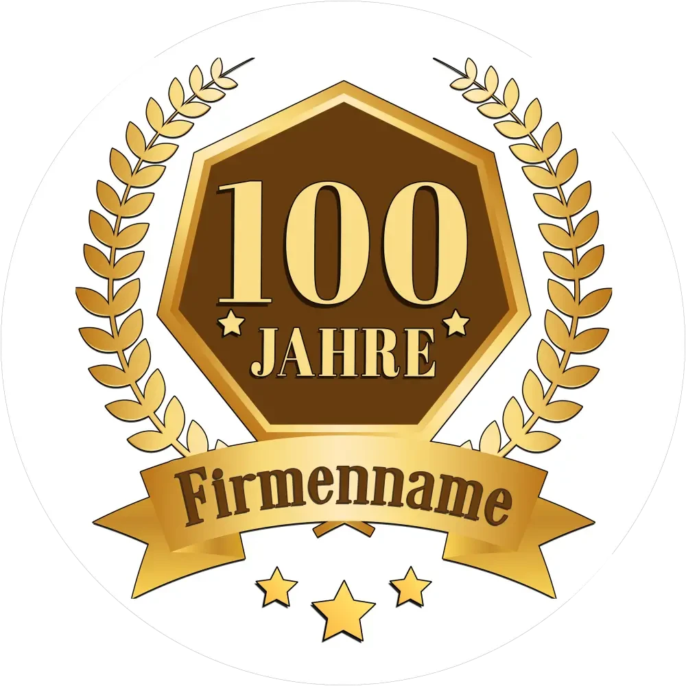 Jubiläums-Tortenaufleger „100 Jahre“ - Fondant- Torten- & Cupcakeaufleger Sugar Sweet Kitchen