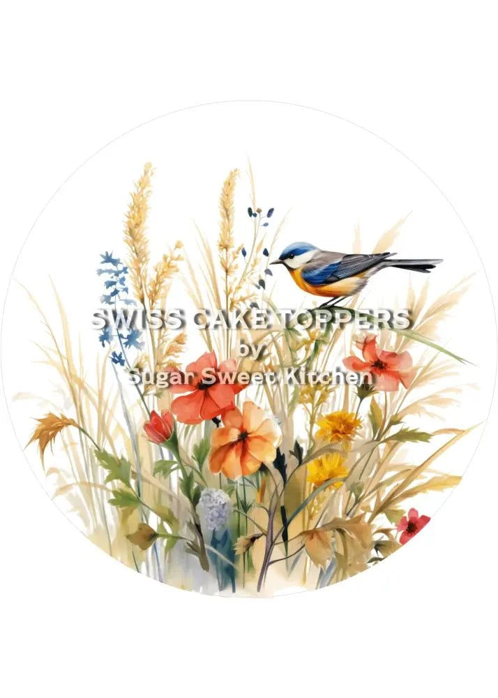 Kornfeld-Tortenaufleger31 - personalisierbar - Fondant- Torten- & Cupcakeaufleger Sugar Sweet Kitchen