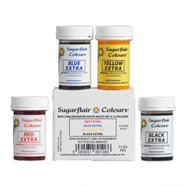 Lebensmittelfarben Set konzentrierte Paste / 4Stk. - Sugar Sweet Kitchen