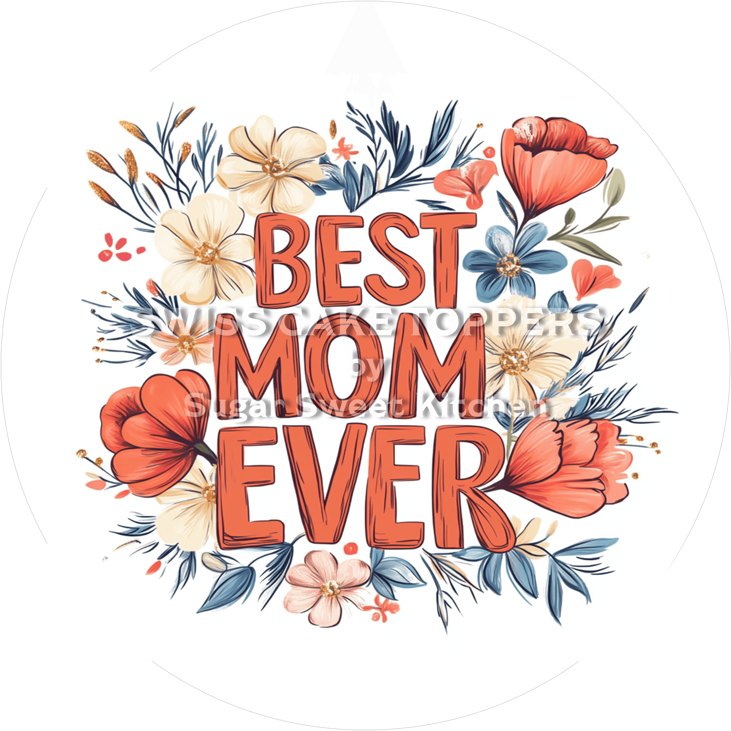 Liebevoller Tortenaufleger für die Familie17 - personalisierbar - Fondant- Torten- & Cupcakeaufleger Sugar Sweet Kitchen