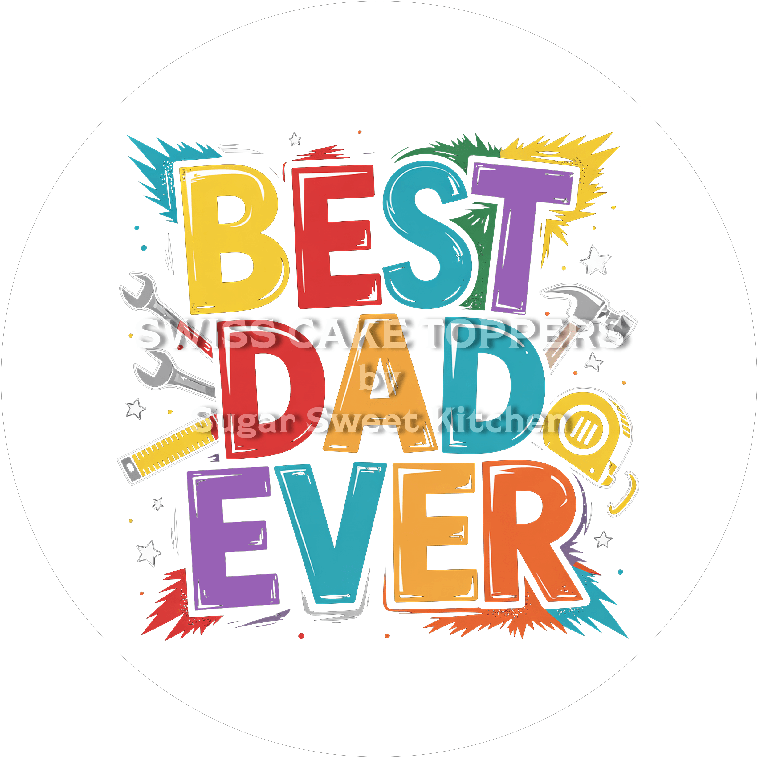 Liebevoller Tortenaufleger für die Familie18 - personalisierbar - Fondant- Torten- & Cupcakeaufleger Sugar Sweet Kitchen