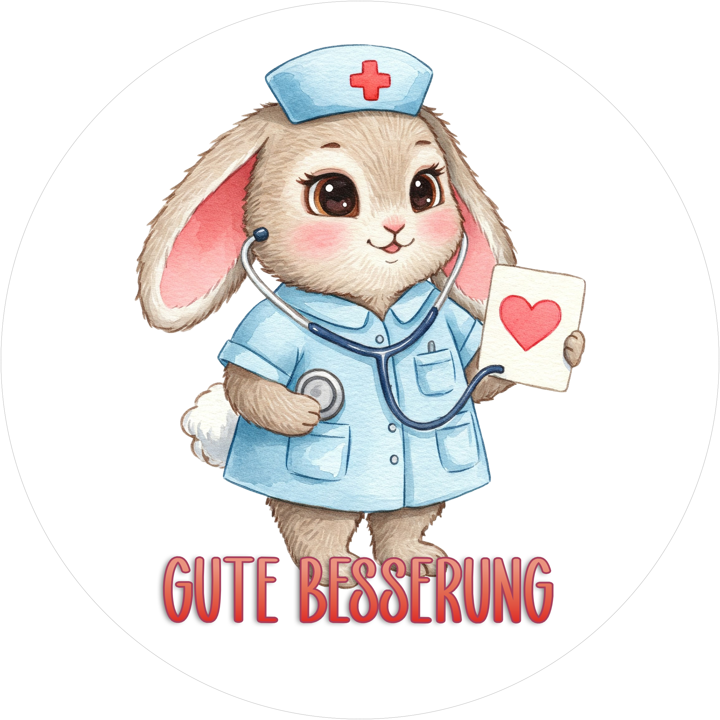 Liebevoller Tortenaufleger mit Genesungswünschen4 - personalisierbar - Fondant- Torten- & Cupcakeaufleger Sugar Sweet