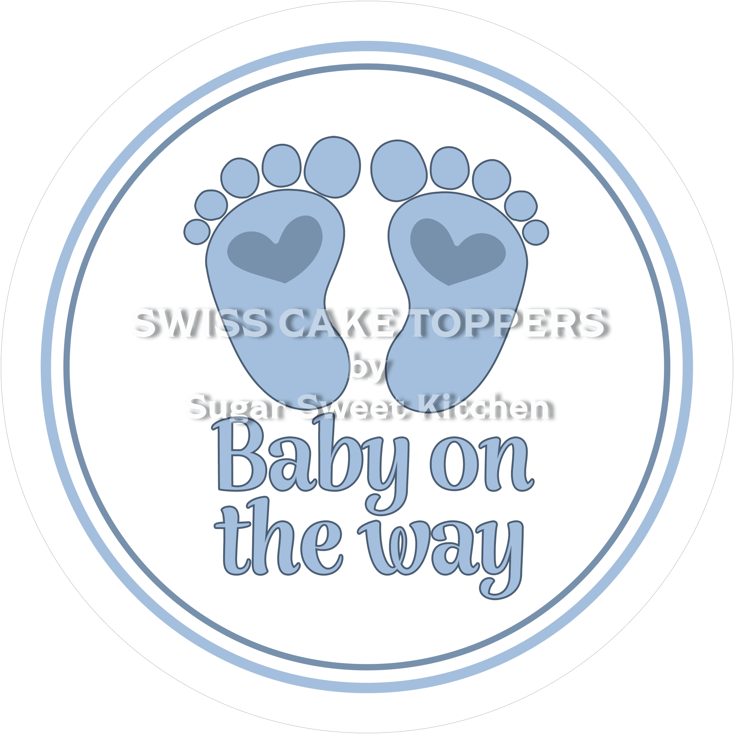 Lustiger Baby-News-Tortenaufleger7 - personalisierbar - Fondant- Torten- & Cupcakeaufleger Sugar Sweet Kitchen