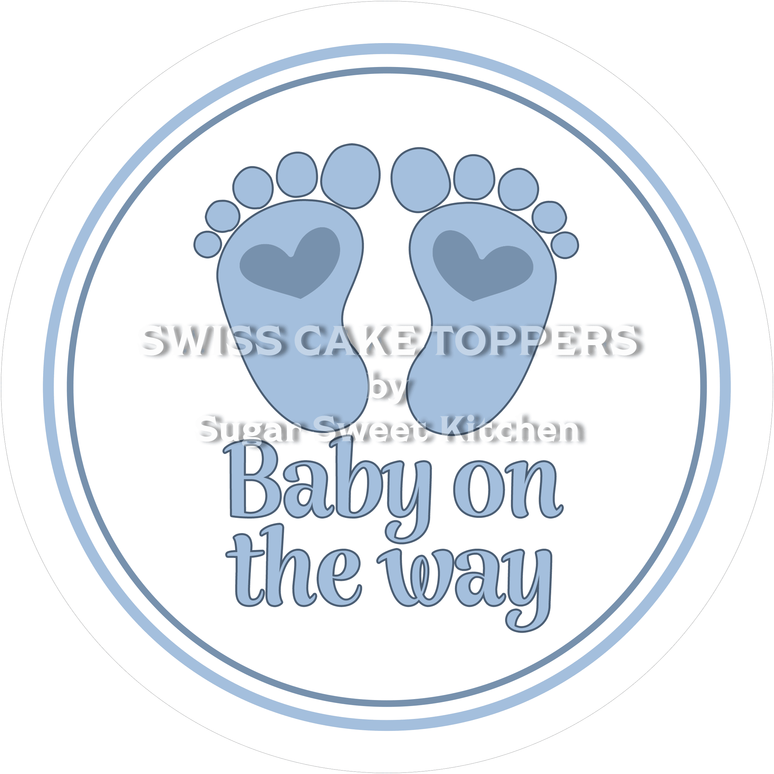 Lustiger Baby-News-Tortenaufleger7 - personalisierbar - Fondant- Torten- & Cupcakeaufleger Sugar Sweet Kitchen