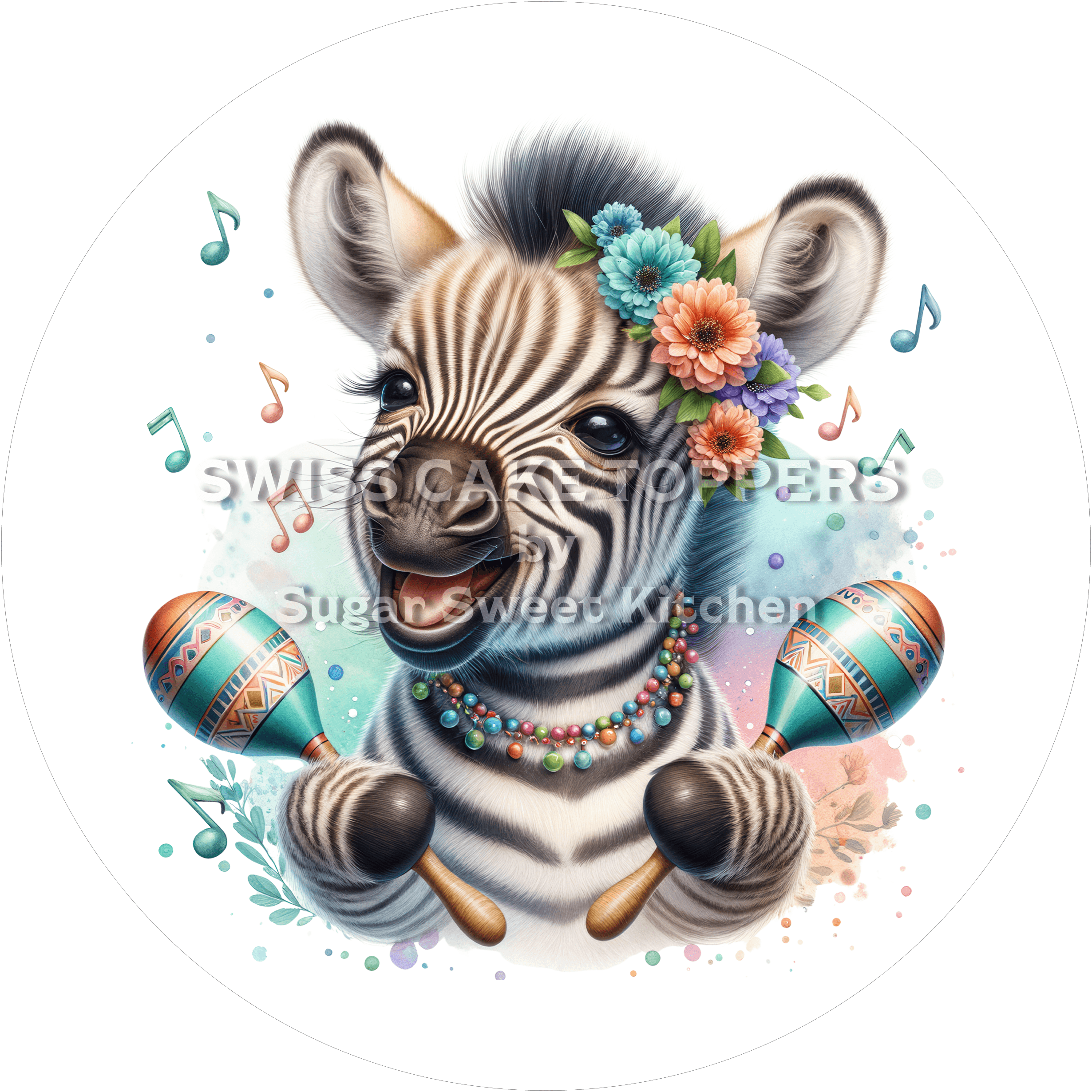 Lustiger Tortenaufleger Musik17 - personalisierbar - Fondant- Torten- & Cupcakeaufleger Sugar Sweet Kitchen