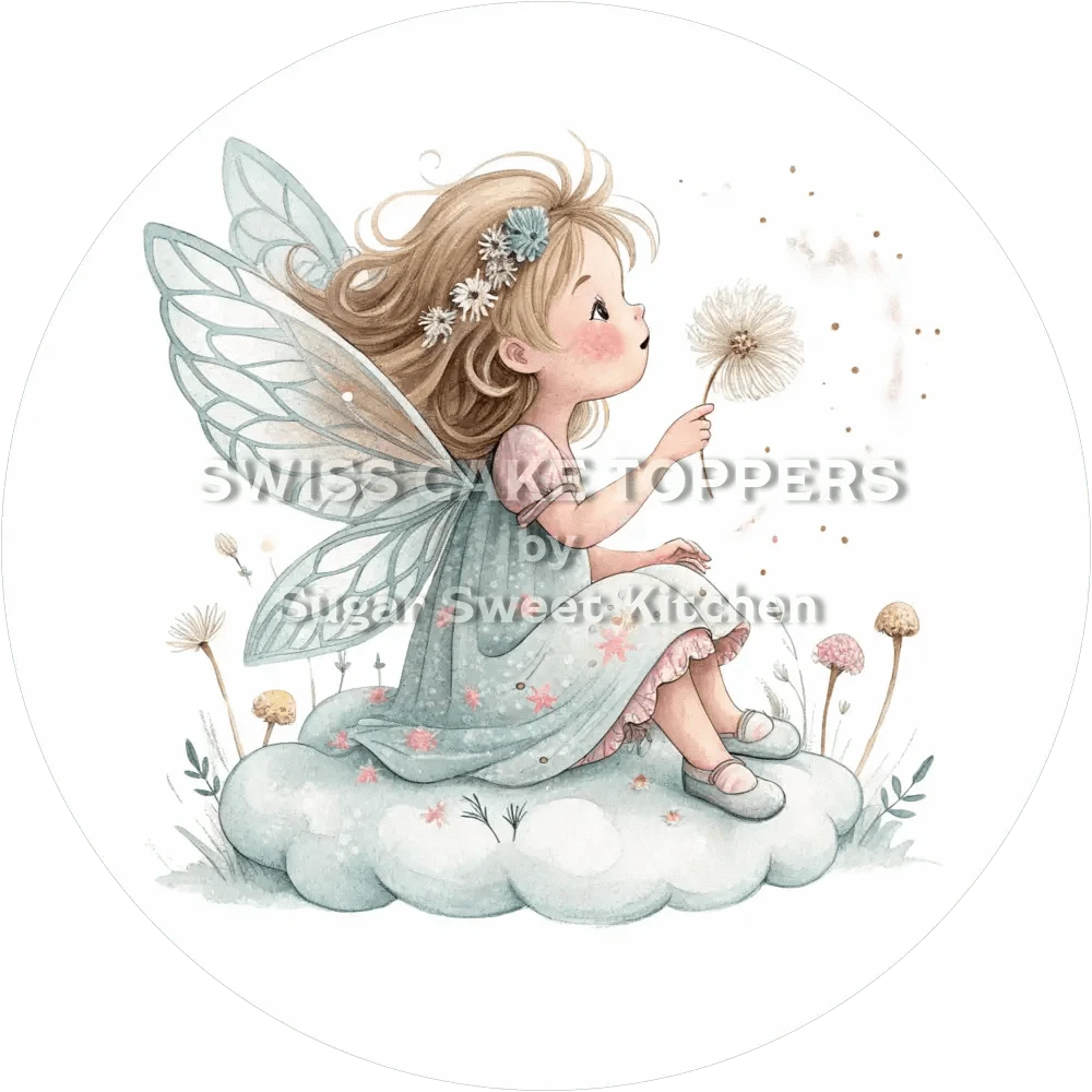 Märchenhafter Feen-Tortenaufleger3- personalisierbar - Fondant- Torten- & Cupcakeaufleger Sugar Sweet Kitchen