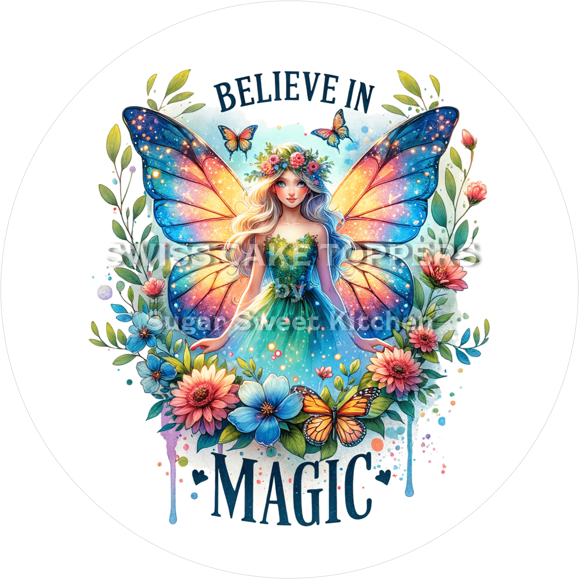 Magic-Tortenaufleger für süsse Botschaften7 - personalisierbar - Fondant- Torten- & Cupcakeaufleger Sugar Sweet Kitchen