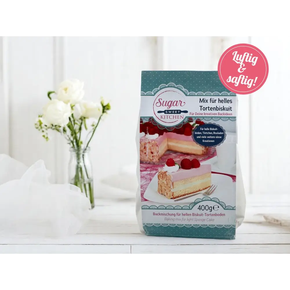 Mischung für helles Tortenbiskuit / extra luftig - Backmischung Sugar Sweet Kitchen