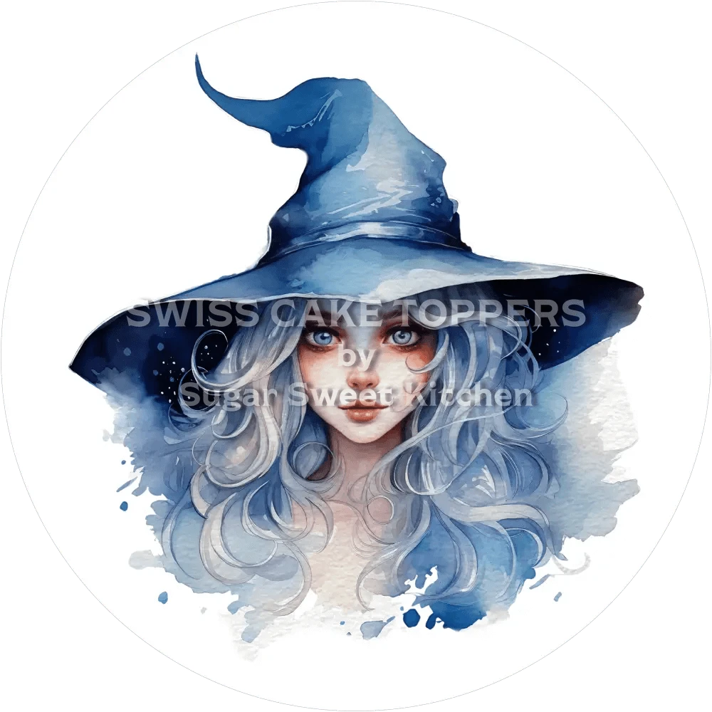 Mystische Hexe-Tortenaufleger11 - personalisierbar - Fondant- Torten- & Cupcakeaufleger Sugar Sweet Kitchen