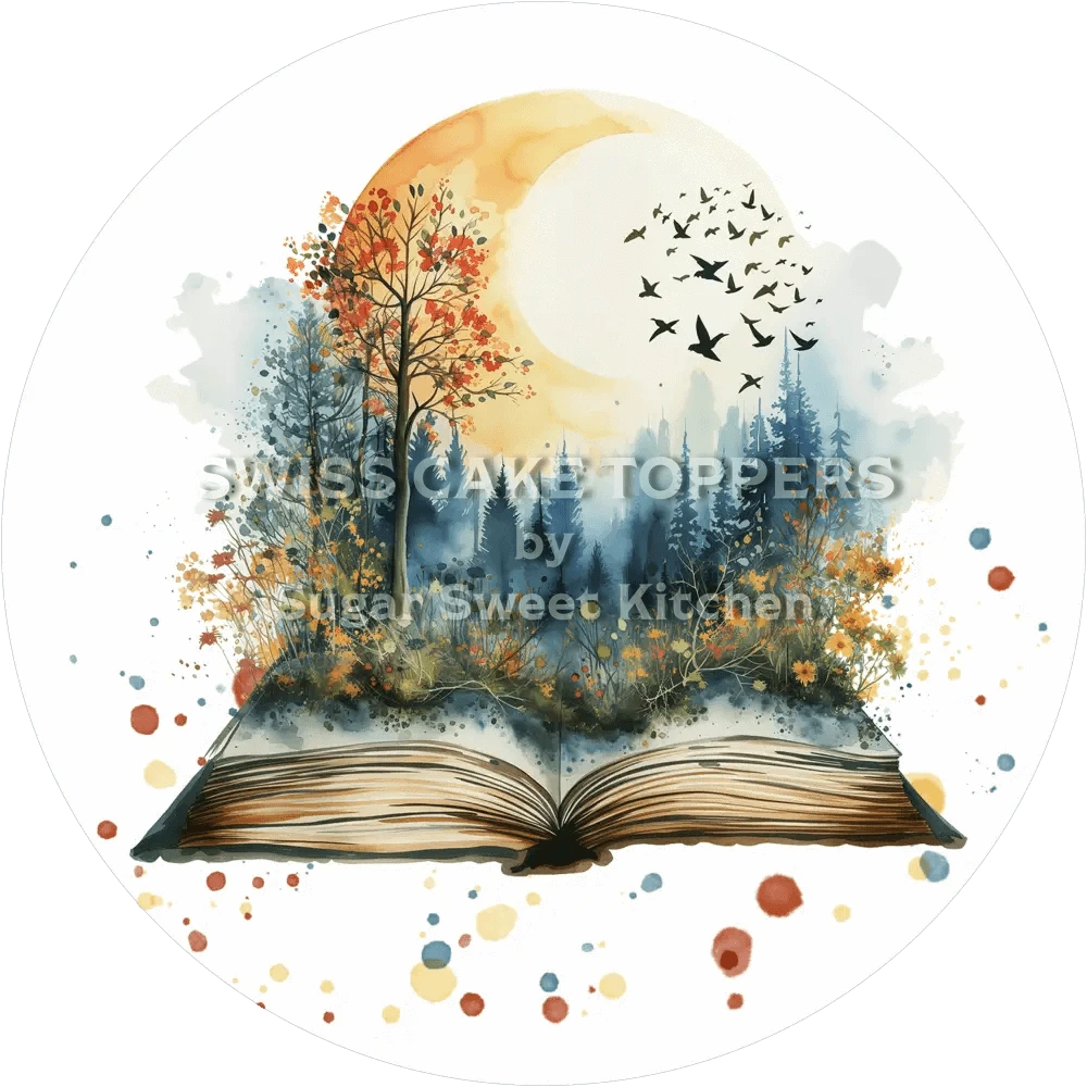 Mystischer Zauberwald-Tortenaufleger5 - personalisierbar - Fondant- Torten- & Cupcakeaufleger Sugar Sweet Kitchen