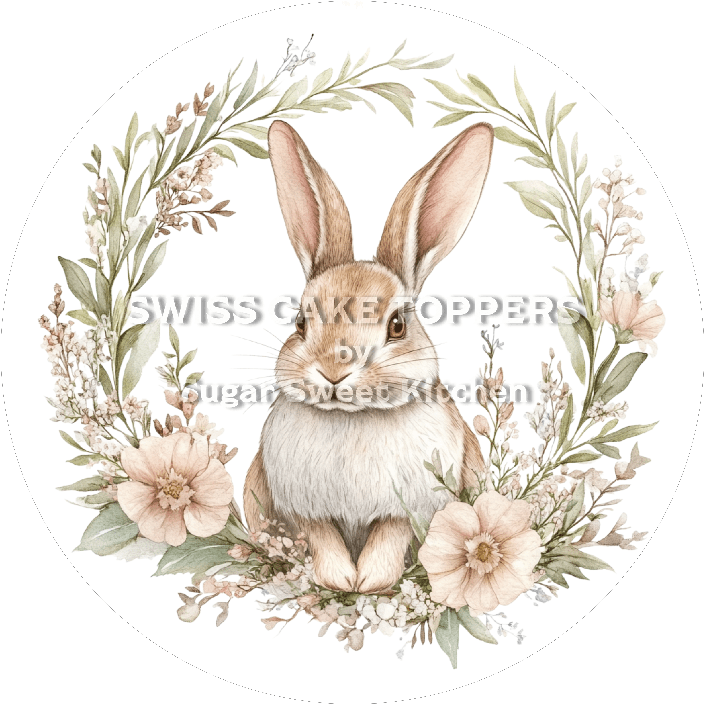 Niedlicher Oster-Tortenaufleger12 - personalisierbar - Fondant- Torten- & Cupcakeaufleger Sugar Sweet Kitchen