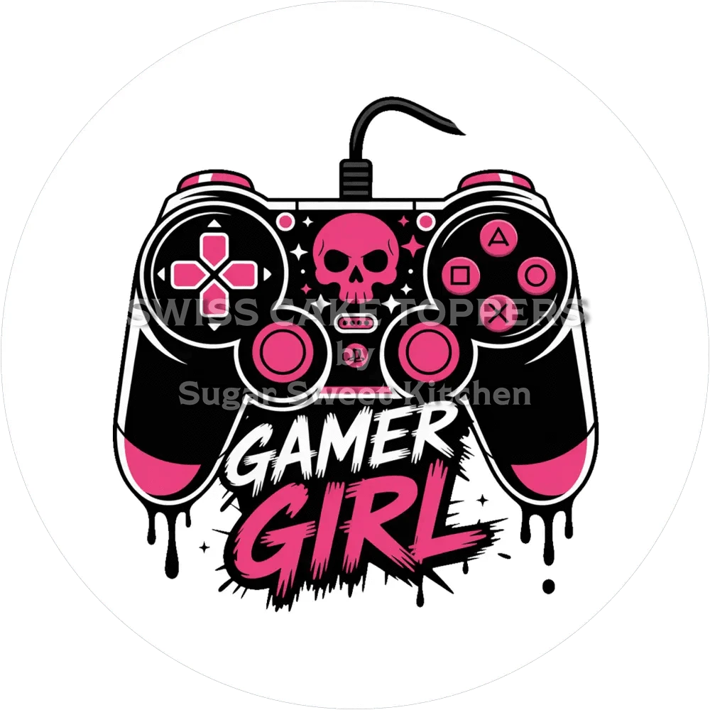 Origineller Gaming-Tortenaufleger2 - personalisierbar - Fondant- Torten- & Cupcakeaufleger Sugar Sweet Kitchen