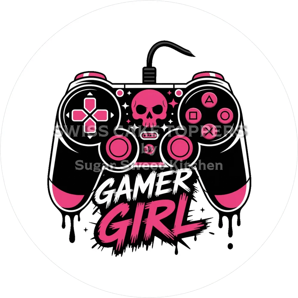 Origineller Gaming-Tortenaufleger2 - personalisierbar - Fondant- Torten- & Cupcakeaufleger Sugar Sweet Kitchen