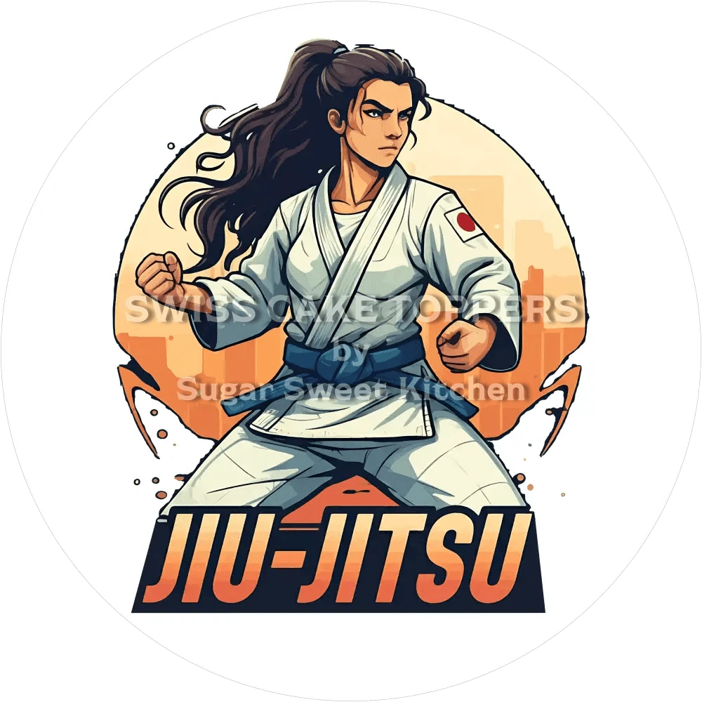 Origineller Jiu-Jitsu-Tortenaufleger5 - personalisierbar - Fondant- Torten- & Cupcakeaufleger Sugar Sweet Kitchen
