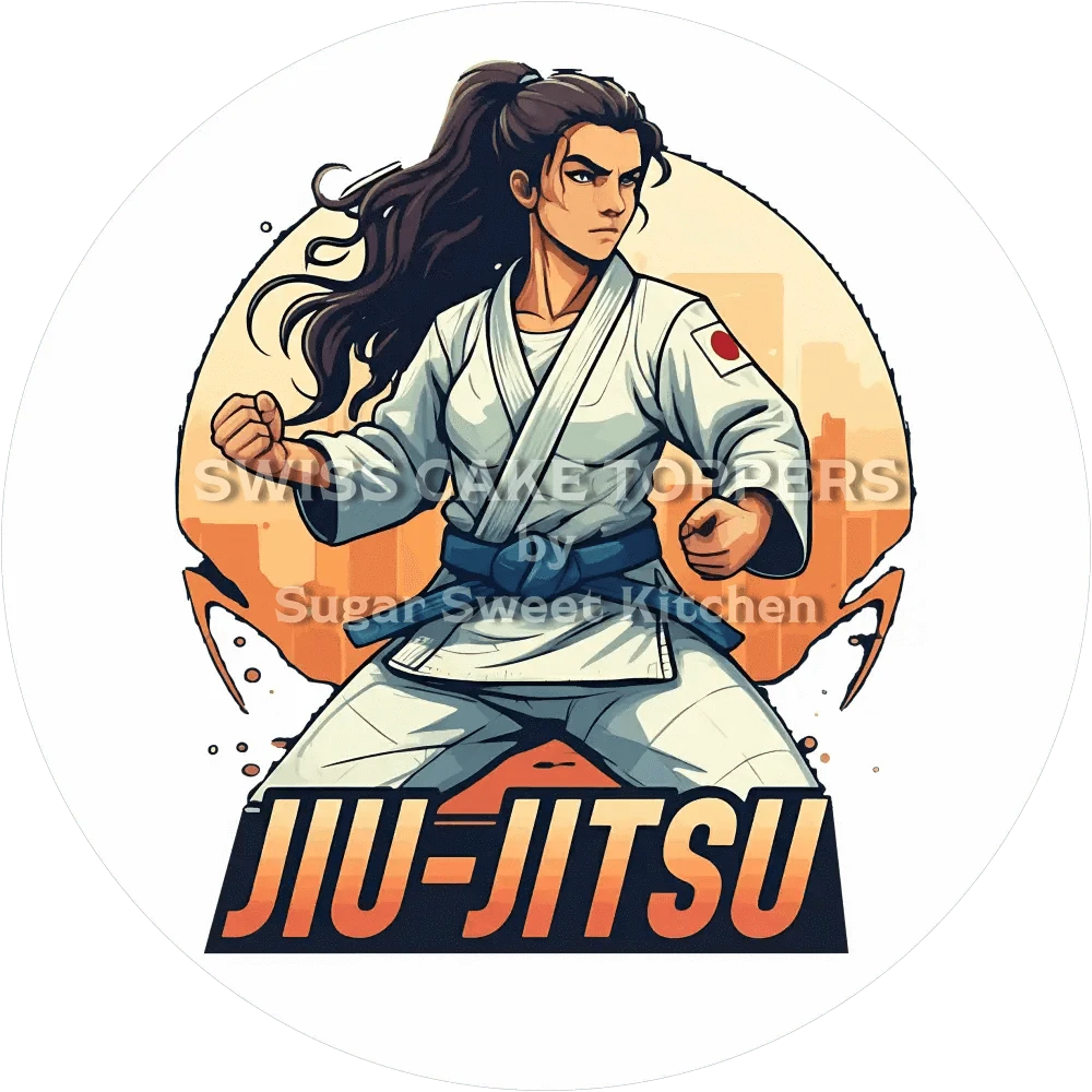 Origineller Jiu-Jitsu-Tortenaufleger5 - personalisierbar - Fondant- Torten- & Cupcakeaufleger Sugar Sweet Kitchen