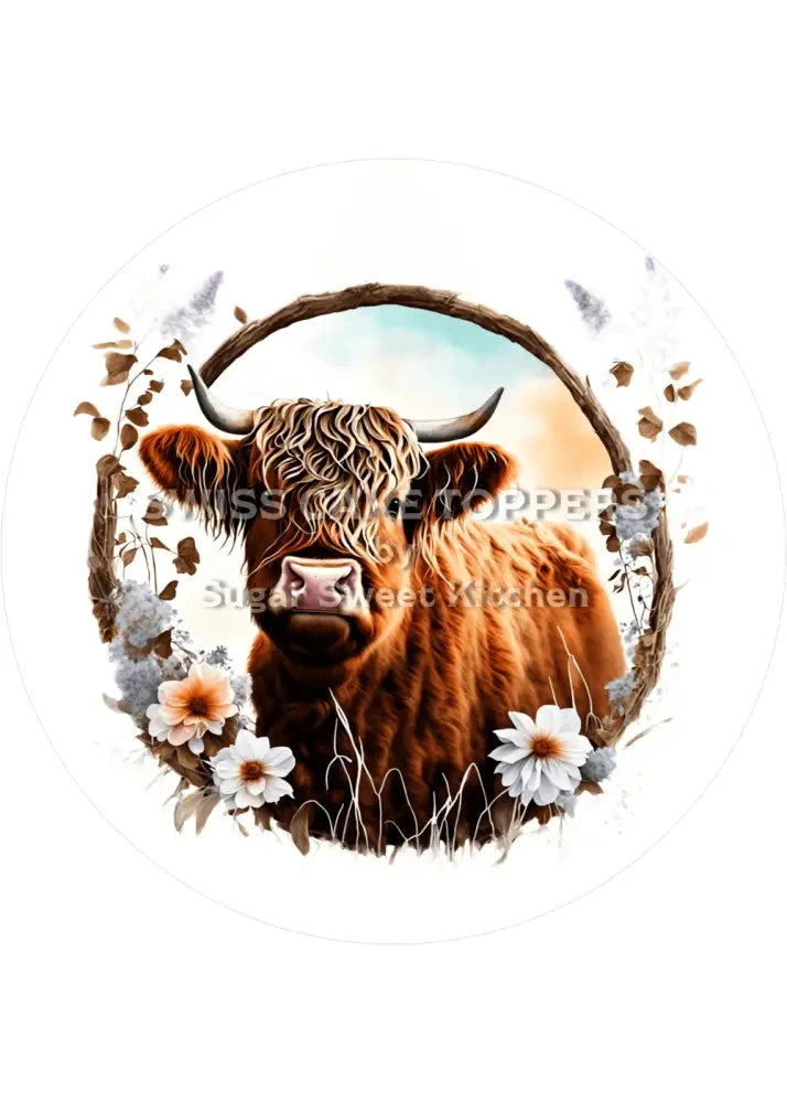 Origineller Kuh-Tortenaufleger3 - personalisierbar - Fondant- Torten- & Cupcakeaufleger Sugar Sweet Kitchen