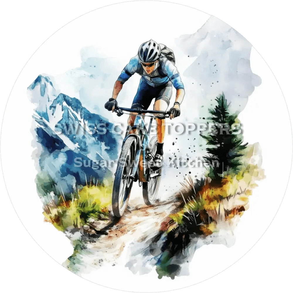 Origineller Radsport-Tortenaufleger7 - personalisierbar - Fondant- Torten- & Cupcakeaufleger Sugar Sweet Kitchen